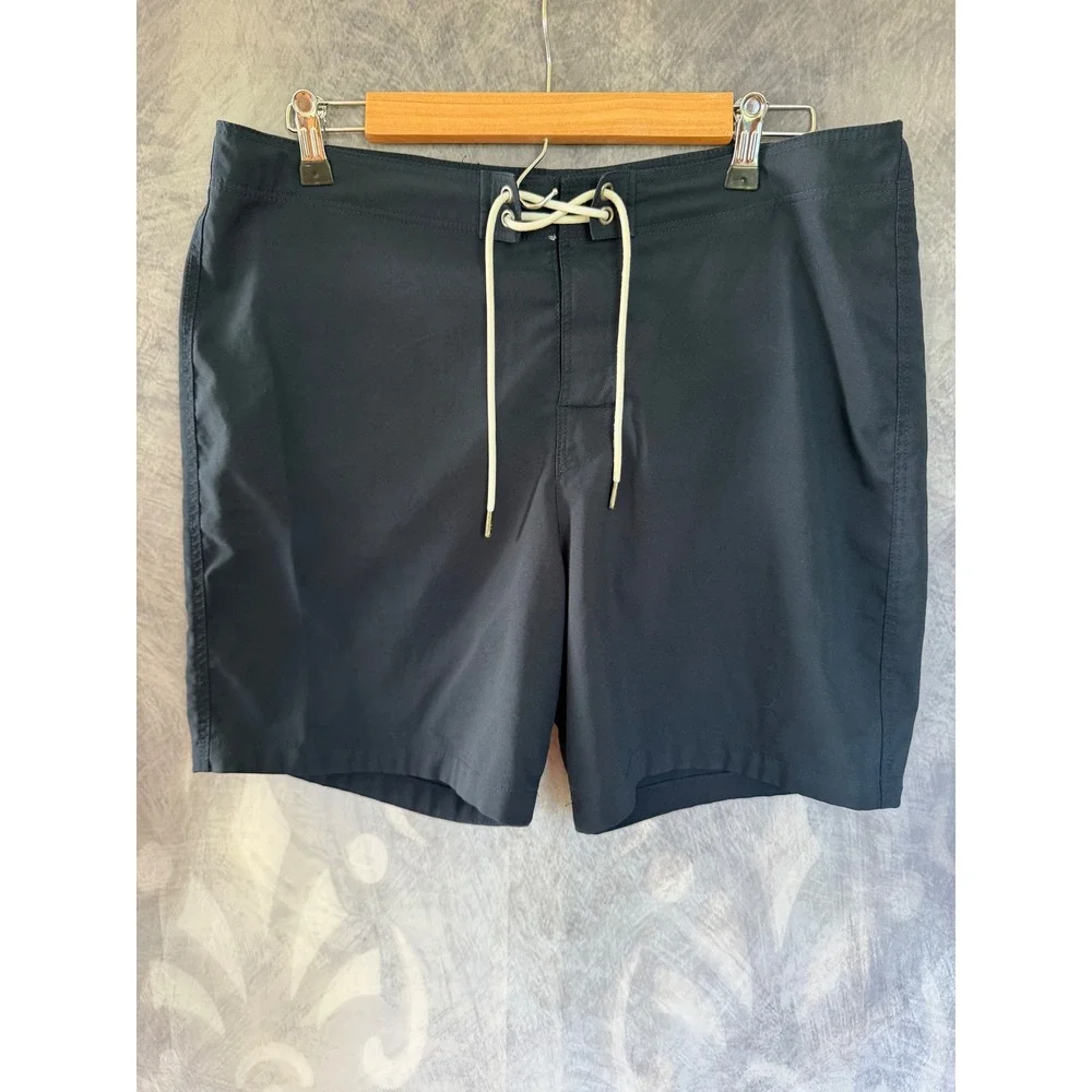 Abercrombie & Fitch Mens Navy Blue‎ Stretch Board Shorts Swim Trunks Size 32